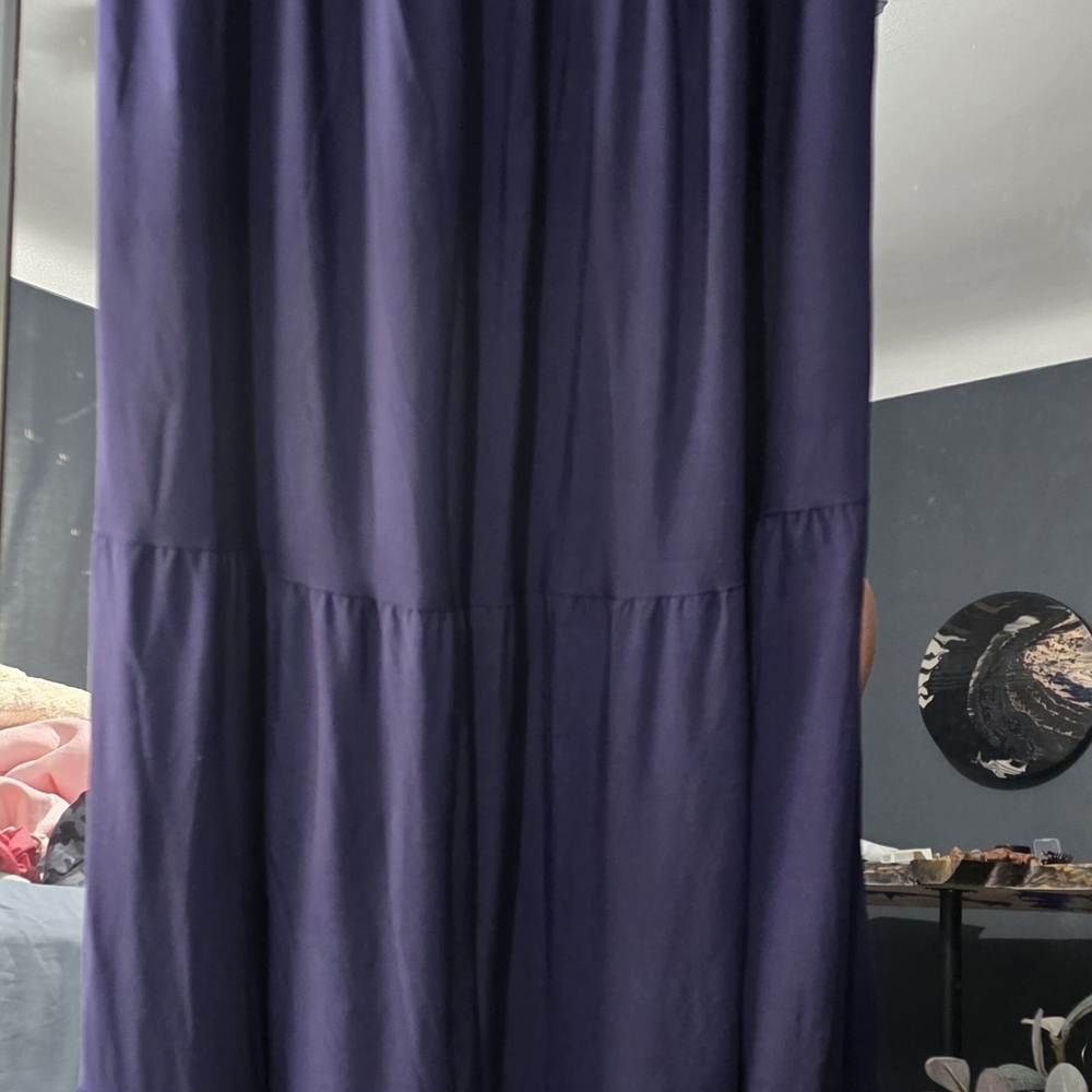 Ostoo Deep Blue Button-Front Maxi Dress - Picture 7 of 10